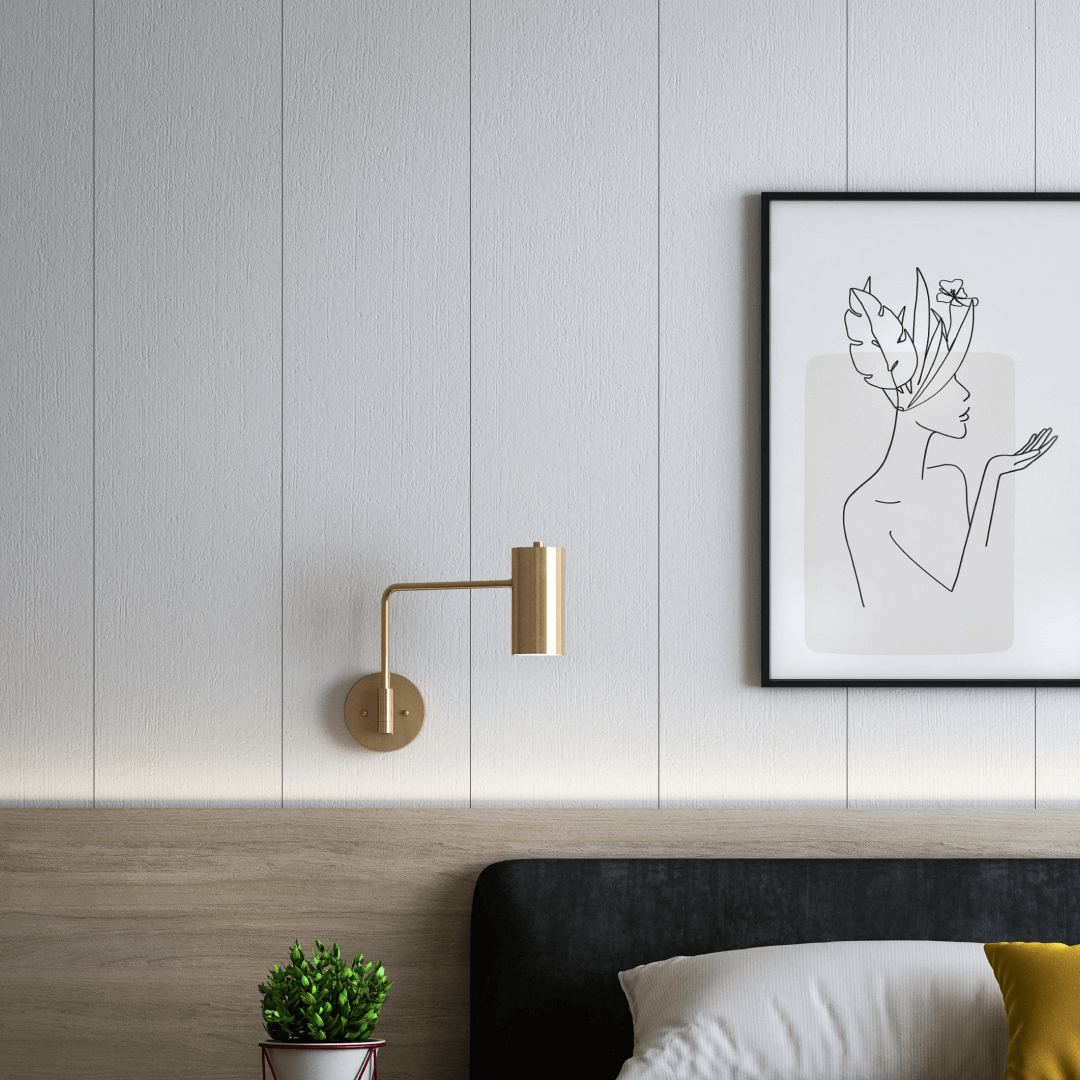 Wall Panel MDF Stella Classic Standart 2750х205х6 White (pack of 7 pcs.)