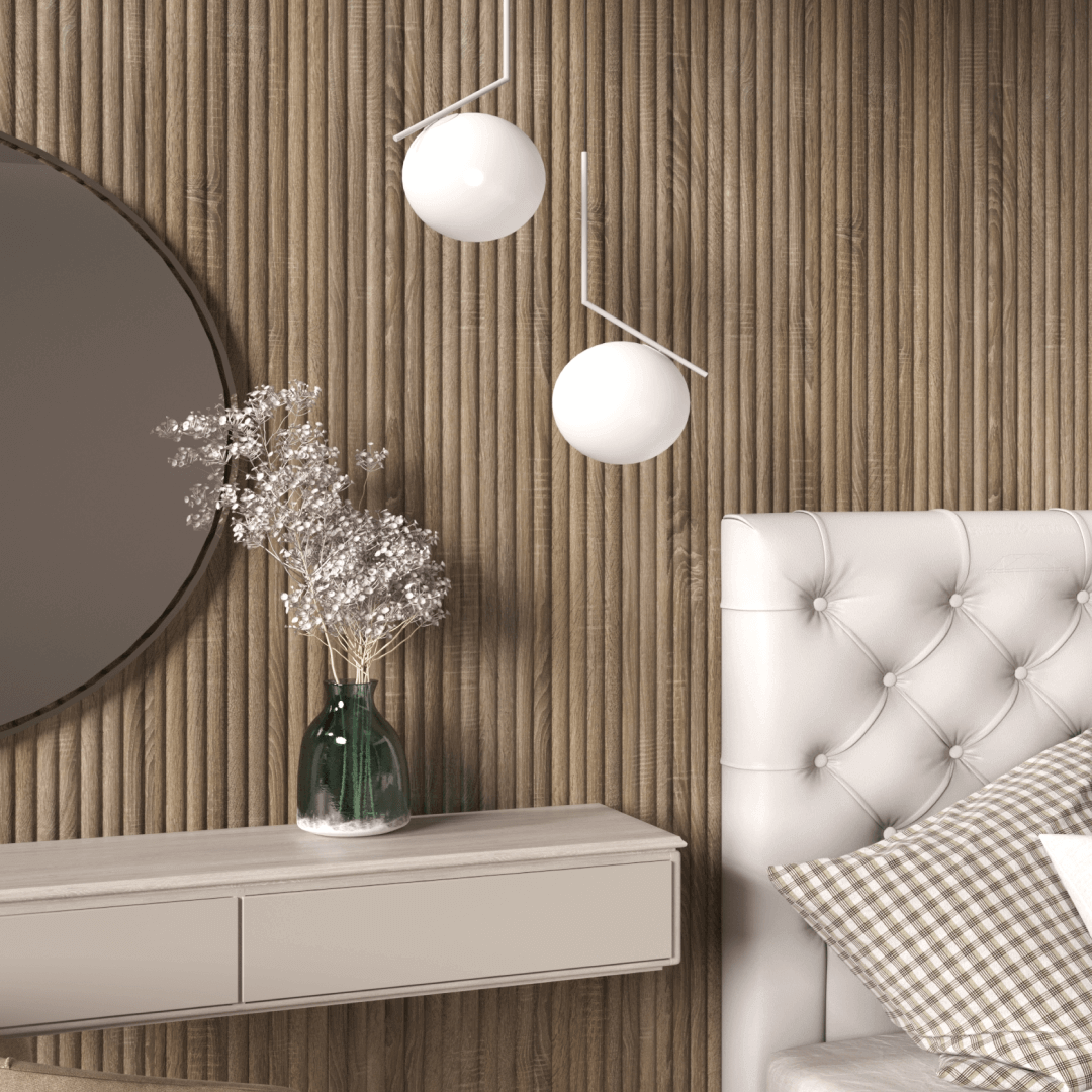 Wall Panel MDF Stella Wave Standart 2750х119х16 Vintage Oak (pack of 4 pcs.)