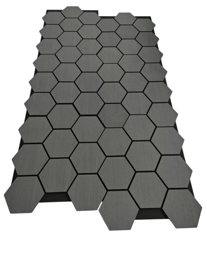 Hexagon Black Oak 5 Pieces Per Box