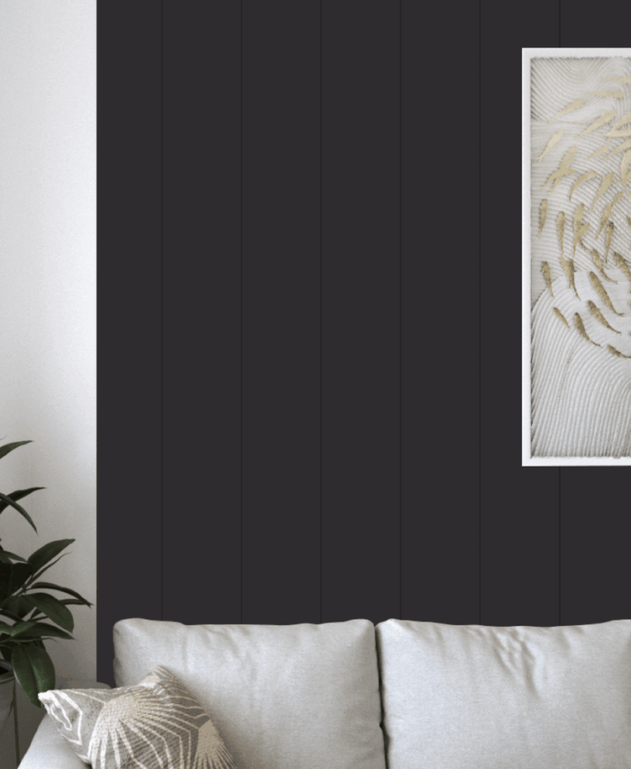 Wall Panel MDF Stella Classic Standart 2750х205х6 Black Edition (pack of 7 pcs.)