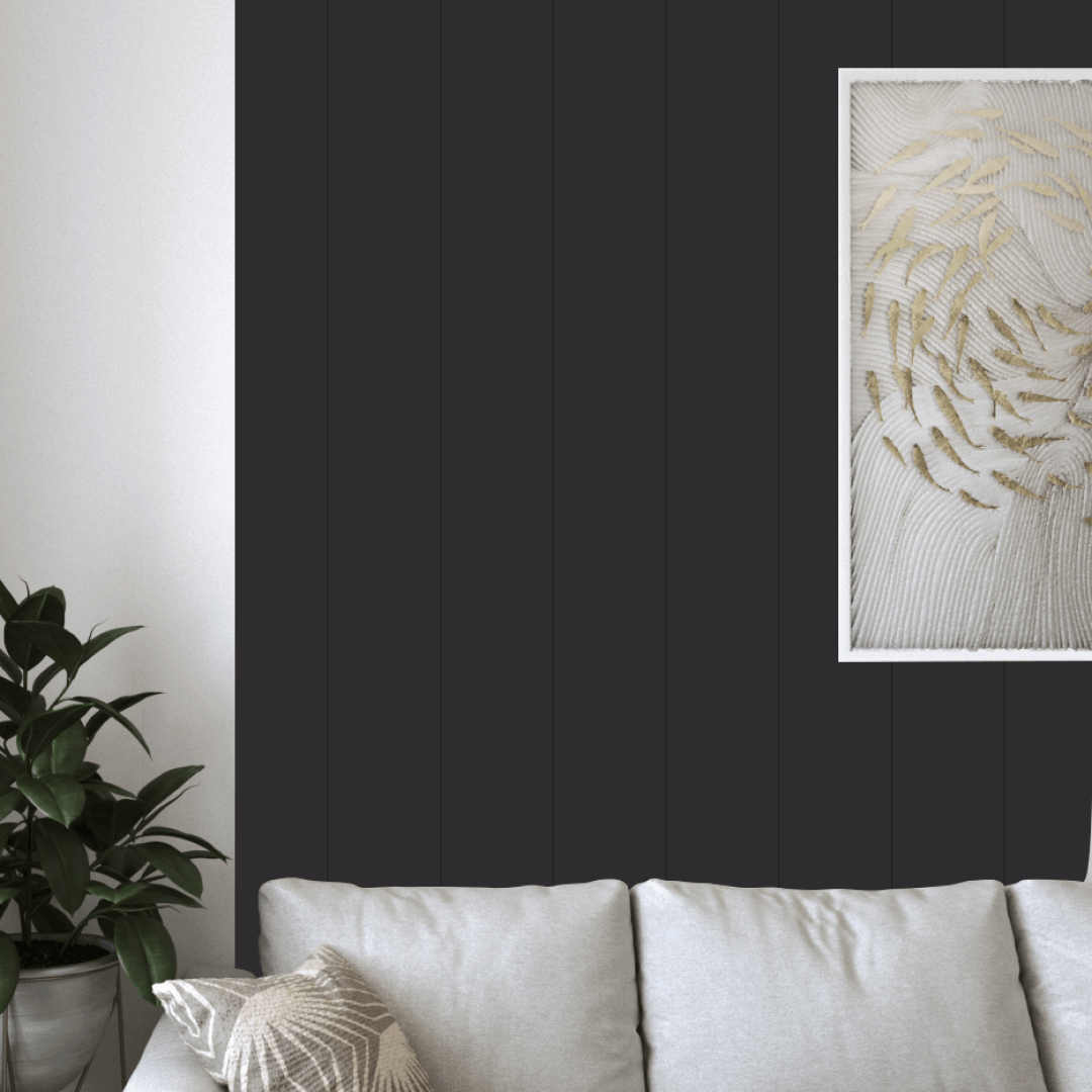 Wall Panel MDF Stella Classic Standart 2750х205х6 Black Edition (pack of 7 pcs.)