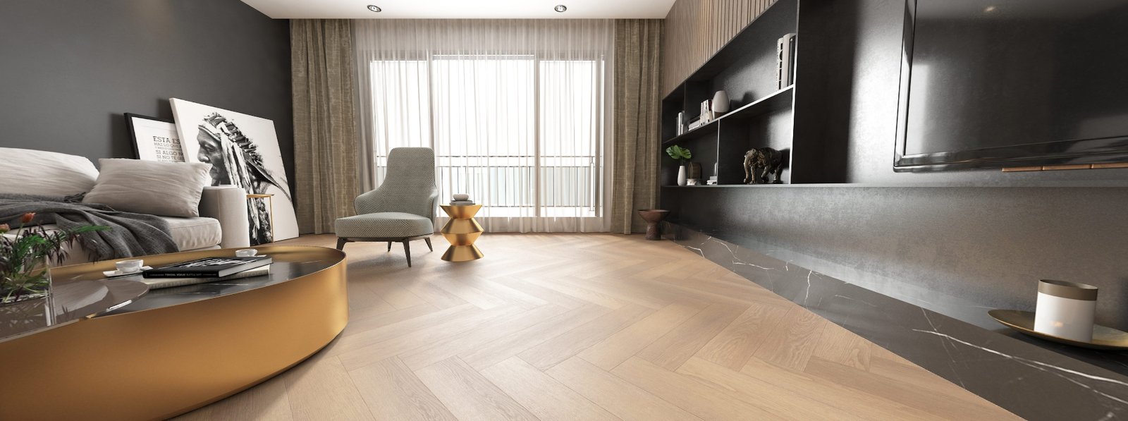 Valley Oak Herringbone - Wood SPC Flooring - Sold per Box 2.5 m<sup>2</sup> - Image 4