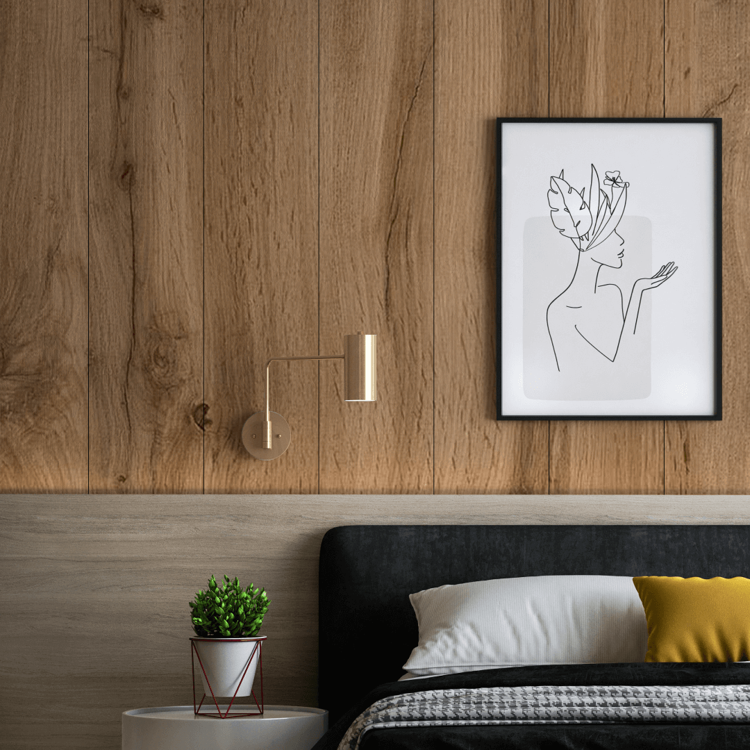 Wall Panel MDF Stella Classic Standart 2750х205х6 Pecan (pack of 7 pcs.)