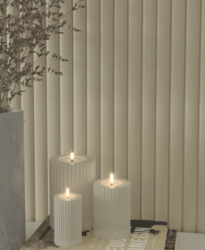 Wall Panel MDF Stella Wave De Luxe 2750х119х16 Palomino (pack of 4 pcs.)