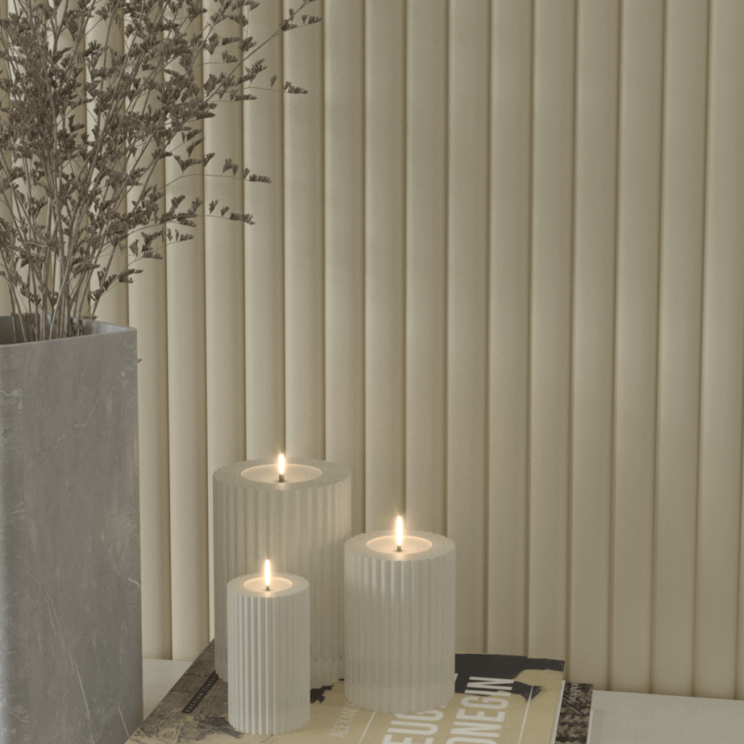 Wall Panel MDF Stella Wave De Luxe 2750х119х16 Palomino (pack of 4 pcs.)