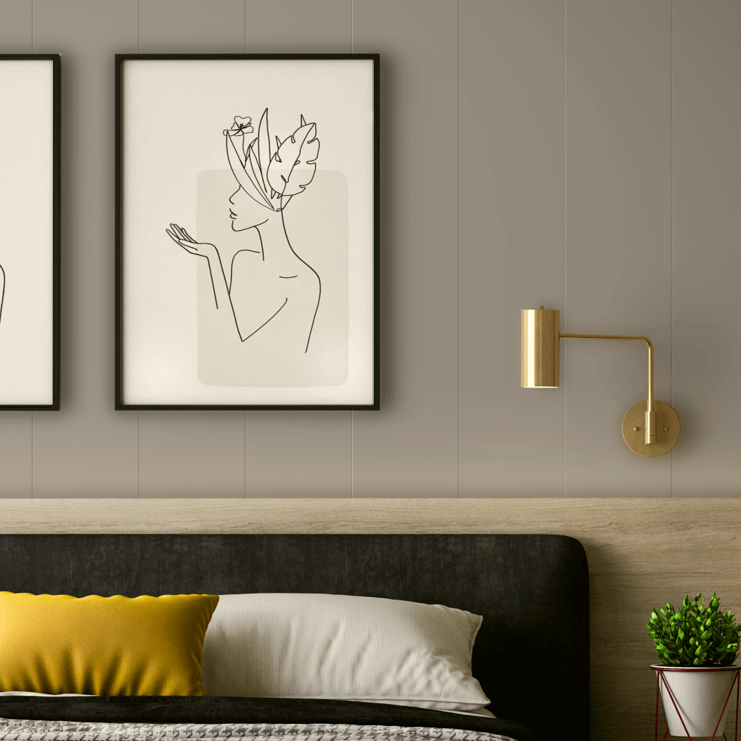 Wall Panel MDF Stella Classic De luxe 2750х205х6 Sandgrau (pack of 7 pcs.)