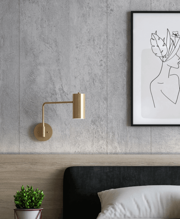 Wall Panel MDF Stella Classic Standart 2750х205х6 Chicago Concrete (pack of 7 pcs.)