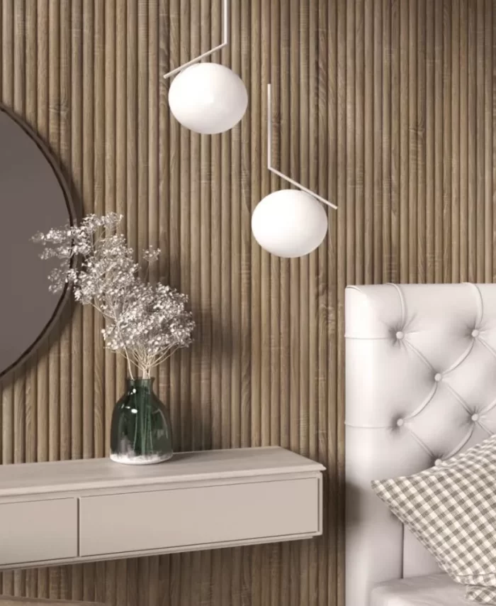 Wall Panel MDF Dekor Wave Standart 2750х119х20 Vintage Oak (pack of 4 pcs.)