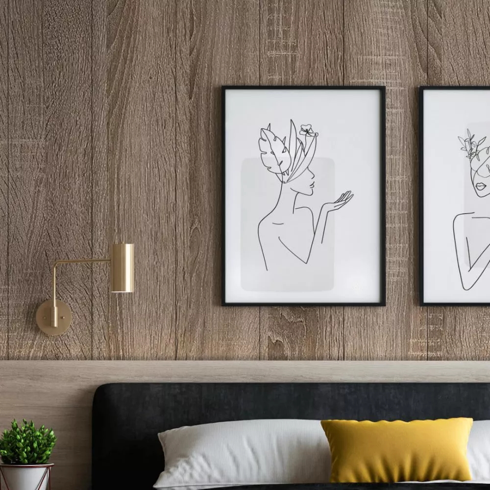 Wall Panel MDF DEKOR Classic Standart 2750х205х6 Vintage Oak (pack of 7 pcs.)