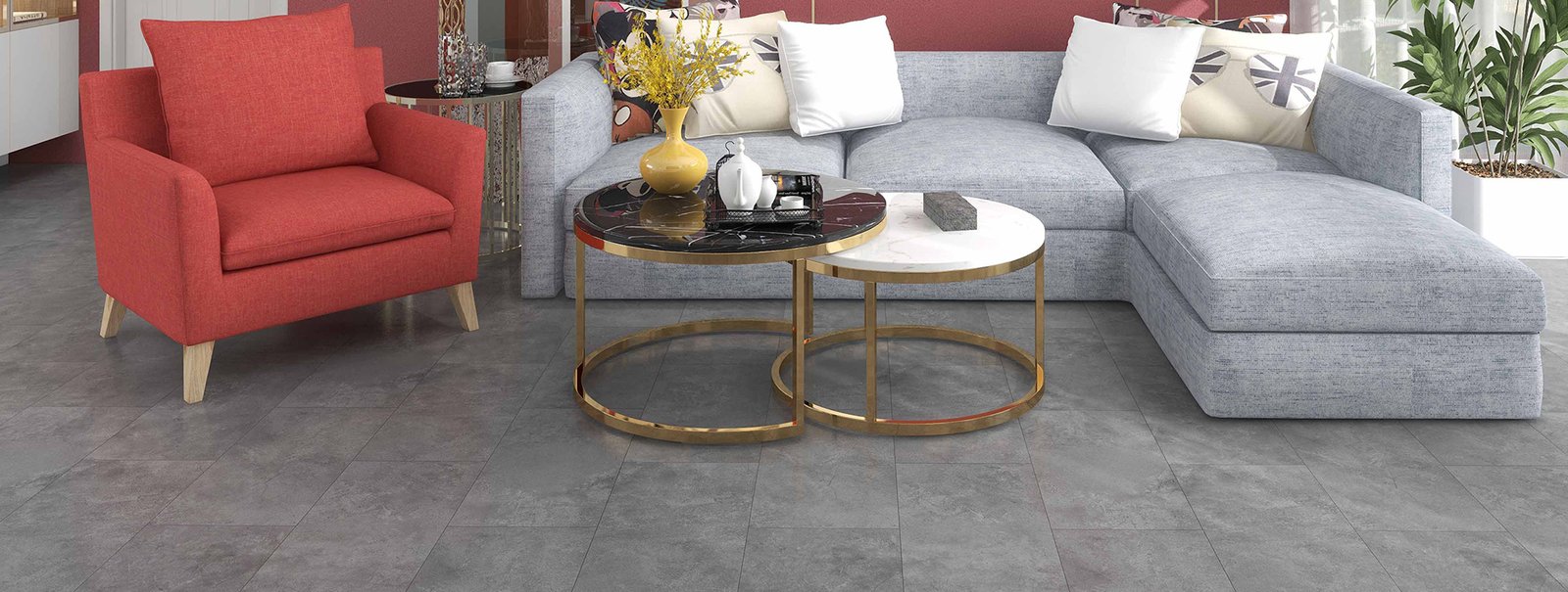 Concrete Grey - Stone Flooring