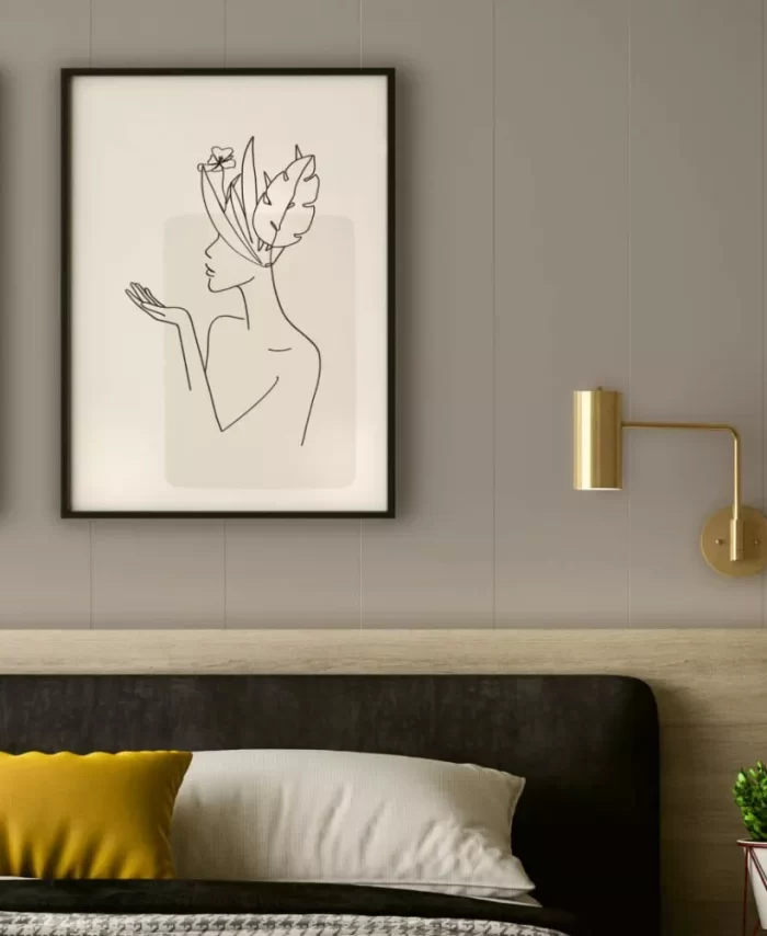 Wall Panel MDF Dekor Classic De luxe 2750х205х6 Sandgrau (pack of 7 pcs.)