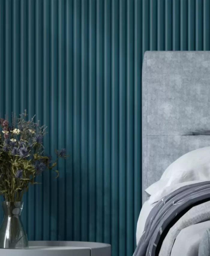 Wall Panel MDF Wave De Luxe 2750х119х20 Ocean (pack of 4 pcs.)