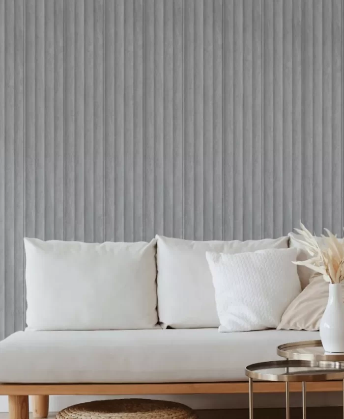 Wall Panel MDF Wave Standart 2750х119х20 Chicago Concrete (pack of 4 pcs.)