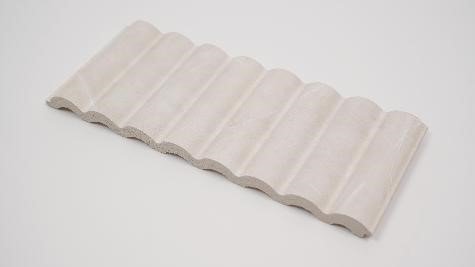 Alabaster Vein Corrugated Panels