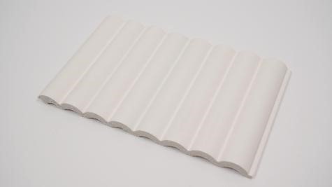 Pearl White Corrugated Panels