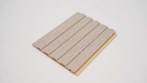 Beige Fabric Slat Panels